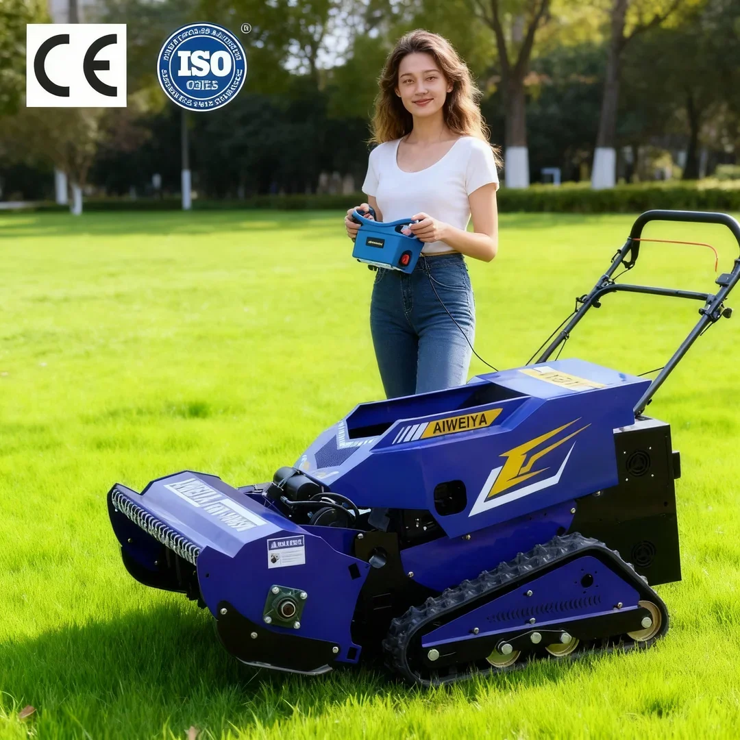 

Customized Industrial Grade Automatic Grass Mower - Cordless Radio Controlled High Efficiency Flail Cutter