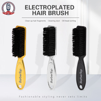 Soft Hair Cleaning Brush Barber Plastic Handle Retro Neck Duster for Salon Hairdressing Styling Tool to Remove Comb Breaks