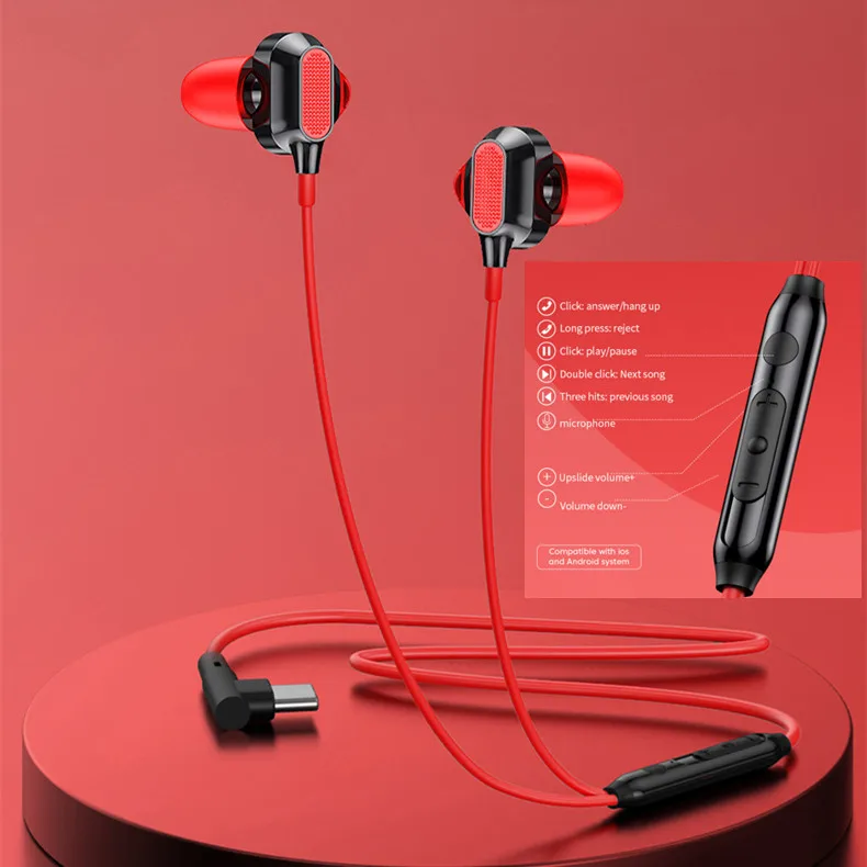 OLAF ใหม่ Type-C/หูฟัง3.5มม.หูฟัง HiFi หูฟังพร้อมไมโครโฟนเบส Headset Gaming Stereo แฮนด์ฟรีกีฬาหูฟังเพลง