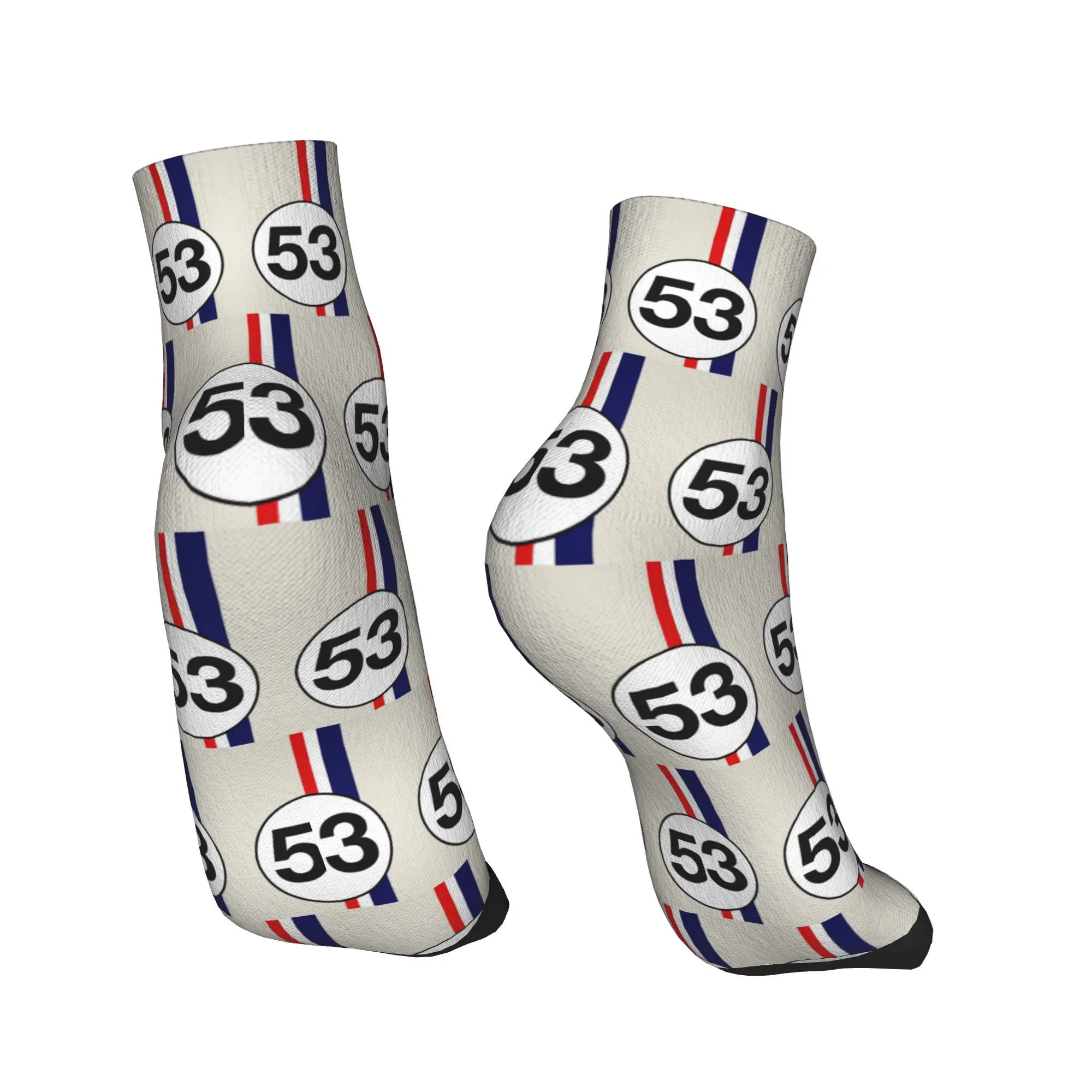 All Seasons Herbie Number 53 Socks Harajuku Sweat Absorbing Crew Socks Hip Hop Stockings for Men Women Christmas Gifts
