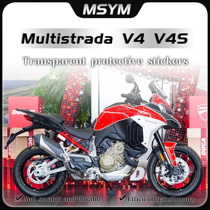 

For DUCATI Multistrada V4 V4S MultistradaV4 V4S Invisible car cover protective film body fuel tank sticker modified accessories