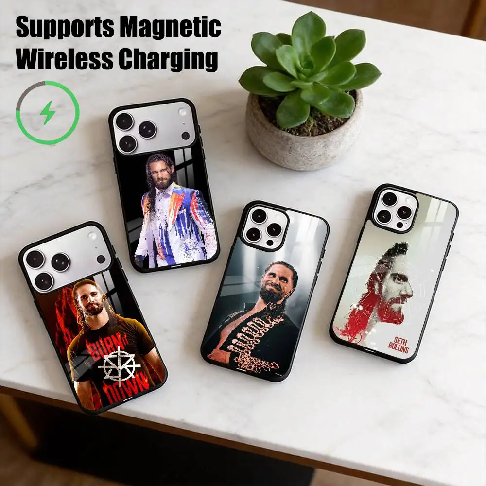 Seth Rollins The Architect Wrestler  Phone Case For iPhone17,16,15,14,13,12,11 Plus,Pro Allows magnetic wireless charging Gift