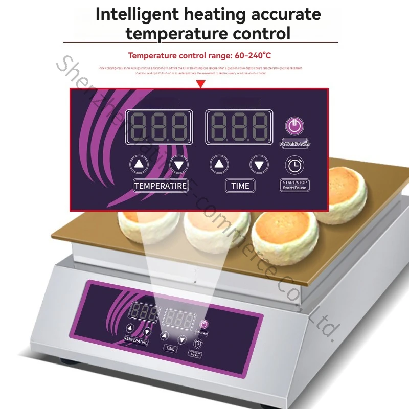 Electric Heating Gas Extinguishing Soufflé Machine Causeway Burning Muffin Machine Pure Copper Grating Plate Intelligent