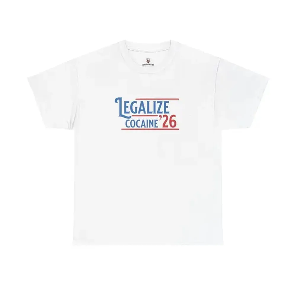 Legalize '26 Tee (NEW) - Funny Graphic Tee, Heavy Cotton Streetwear, Bold Statement Shirt, Casual Gift, Conversation Starter Menswear Funny Shirt