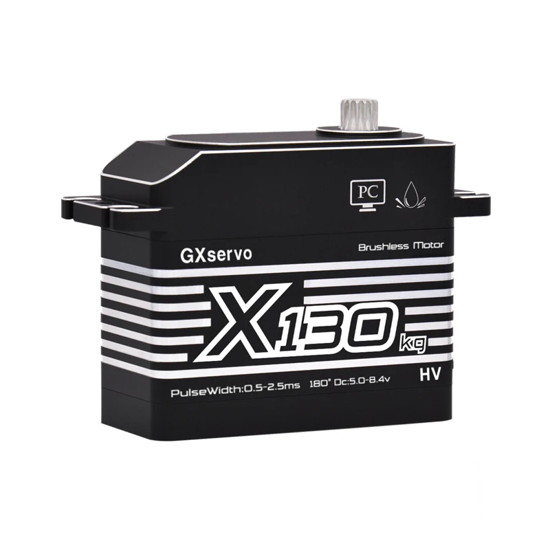 GXservo-Servomoteur à Engrenage D.lique Étanche, Grand Couple, Sans Balais, pour Voiture RC 100, Bateau, 70kg, 80kg, 120kg, 130kg, 150kg, 1/5 kg