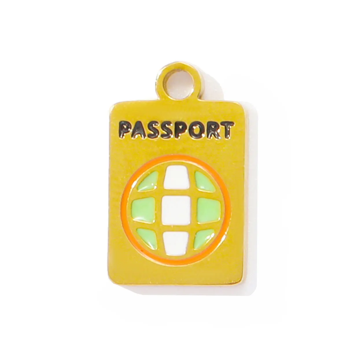 3 قطعة/الوحدة الفولاذ المقاوم للصدأ طائرة سحر المينا كاميرا المعلقات DIY بها بنفسك صنع قلادة أقراط مجوهرات الإكسسوار بالجملة