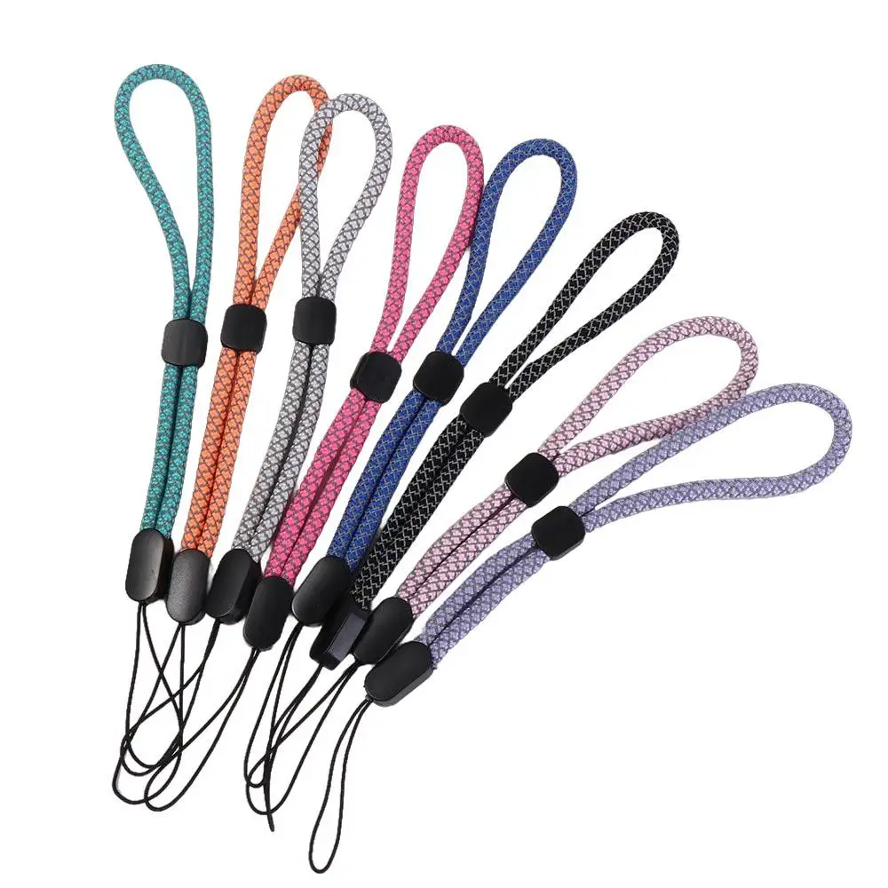 Fluorescent Cell Phone Strap Wrist Straps Hanging Rope Mobile Phone Chain Adjustable Phone Charm Phone Wrist Lanyard DSLR Camera