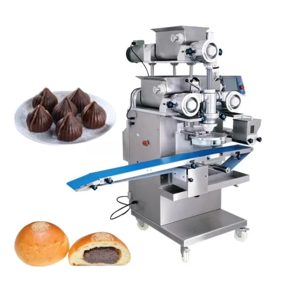 Commercial-grade stuffing machine, hot dog pie maker, bakery food-making stuffing pastry-forming machine - view 4