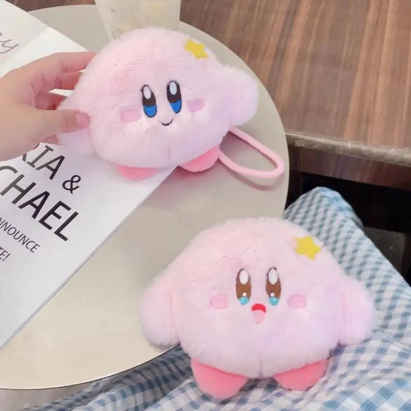 Kawaii Kirby Toys Bag Doll Earphone Storage Bag Keychain Pendant Creative Couple Bag Hanging Decoration Christmas Gift For Girls