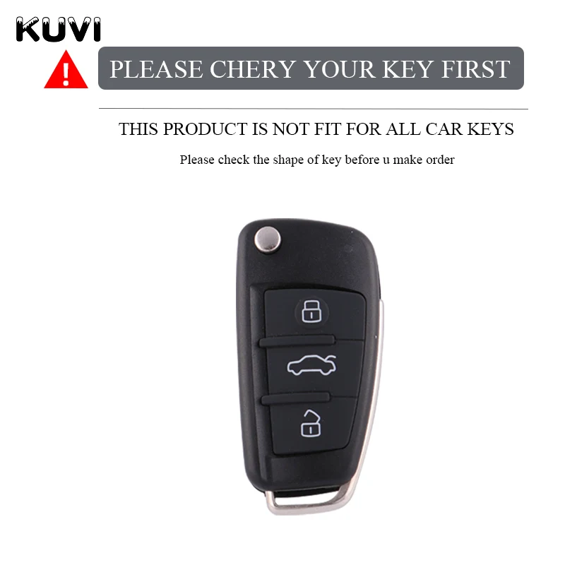 TPU Car Key Case Cover Shell Fob For Audi A1 A3 A4 8P 8L 8V A5 B6 B7 A6 A7 C5 C6 Q3 Q5 Q7 4F S3 S4 S6 RS3 TT Keychain Protector