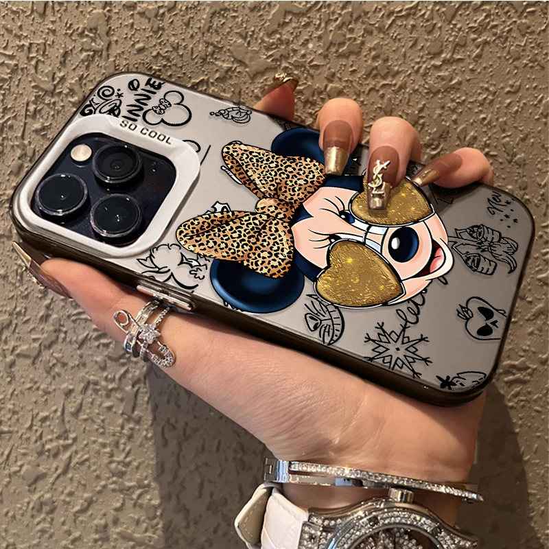 Disney Leopard Print Bow Minnie Custodia per Xiaomi Mi 13T 12T Pro per Xiaomi 14 13 12 11 Ultra Lite 5G NE 10 12X 12S 11i 11X Pro