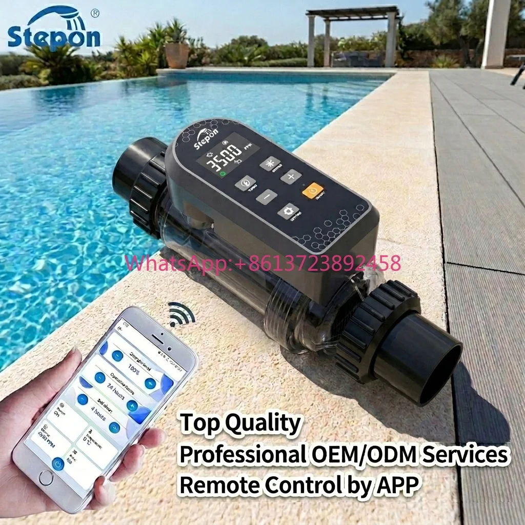 OEM ODM Smart WiFi App 15G-50G Self Cleaning Low Salt Alarm Long Life Swimming Pool Salt Chlorinator