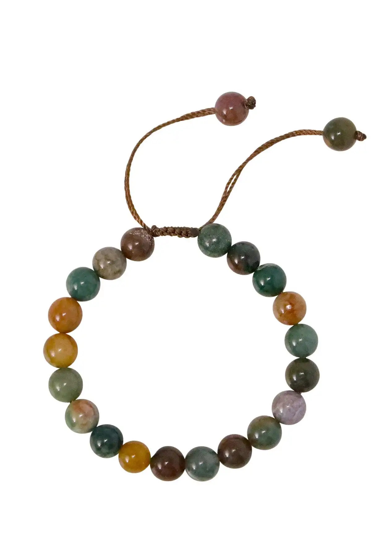 

India Mixed Jasper Beads Adjustable Healing Bracelets