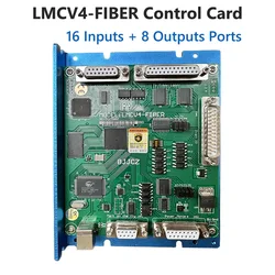 BJJCZ-Placa de Control de marcado láser LMCV4-FIBER, 16 Entradas + 8 salidas, puertos IO, tarjeta controladora Ezcad 2, envío gratis