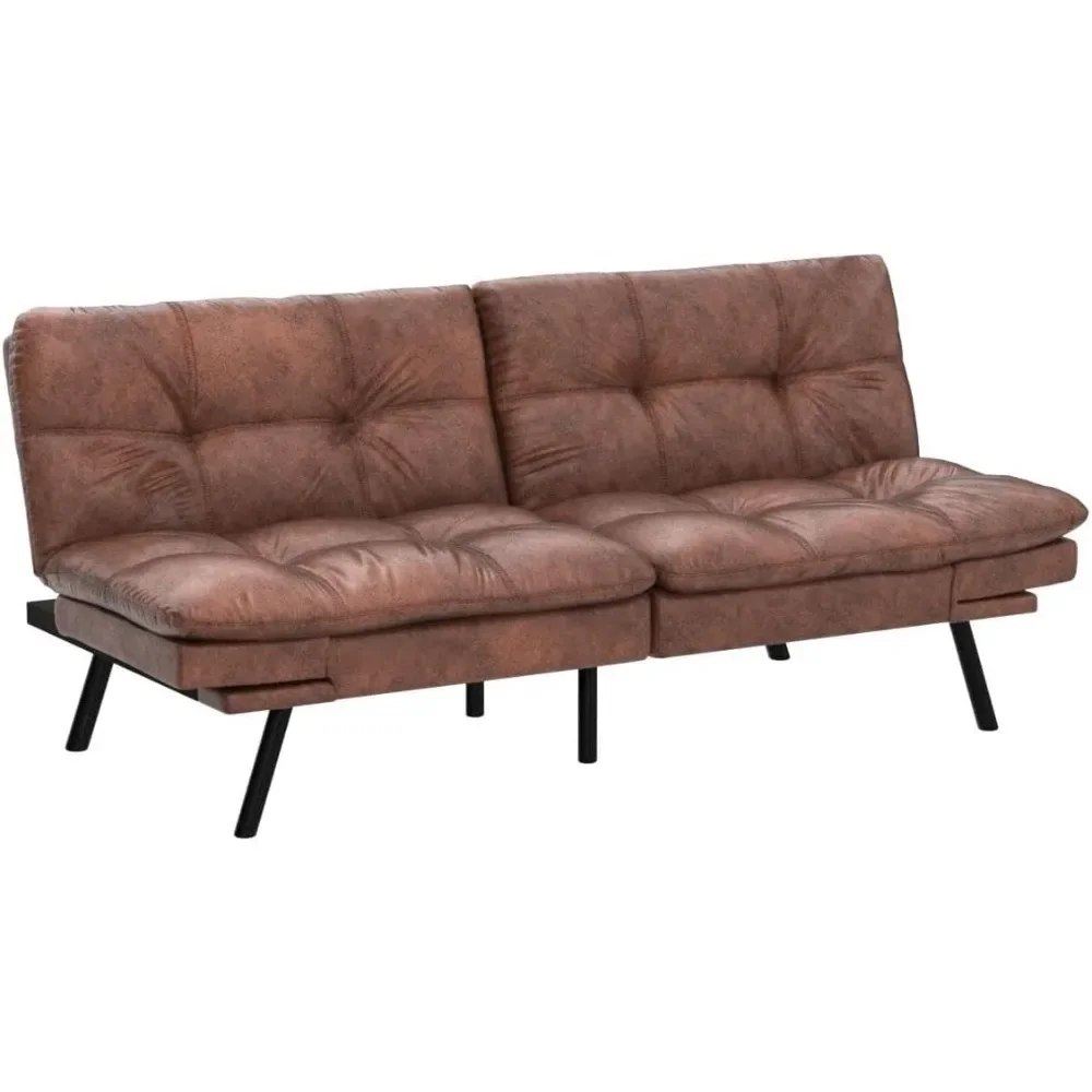 Wohn möbel Wohnheim Schlafs ofa Lounge Memory Foam Schlaf couch Zimmer moderne Sofas für Wohnzimmer dickere Version Sofabett braun