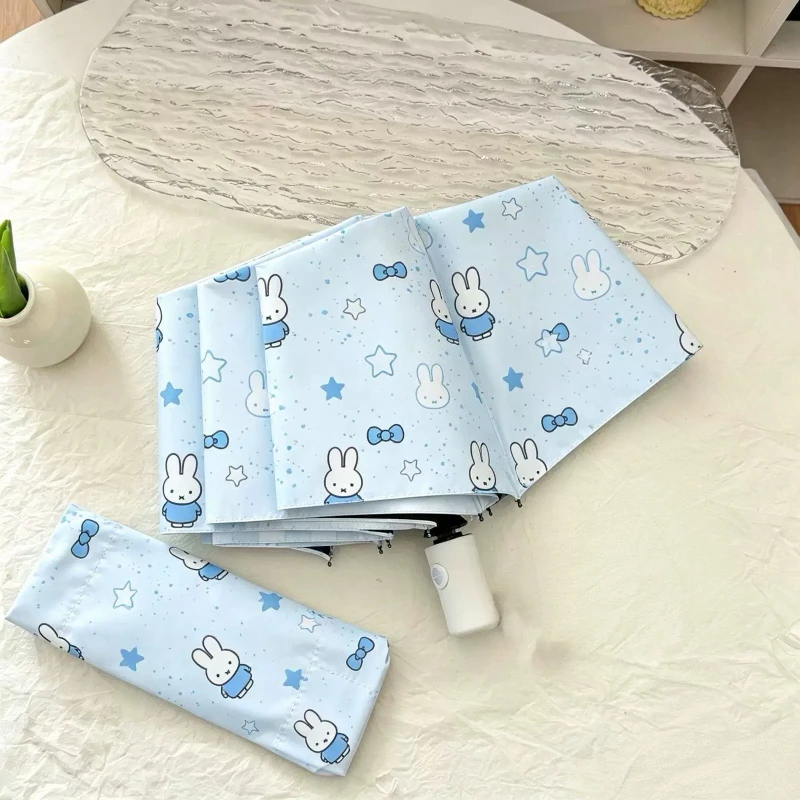Miffy Kawaii Anime Korean Umbrella Fully Automatic Sun Umbrella Sun Protection Sunny or Rainy Dual Use Fold Fashion Exquisite view 5