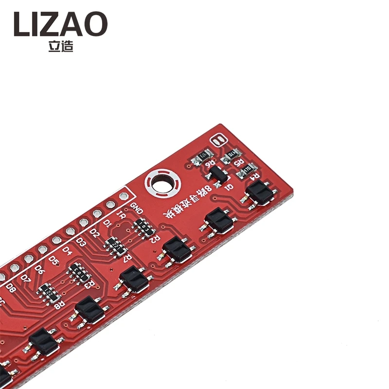 LIZAO 8 Channel Infrared Tracking Sensor Module, 8bit Infrared Detection Hunt Module High Precision Line Finder for Arduino