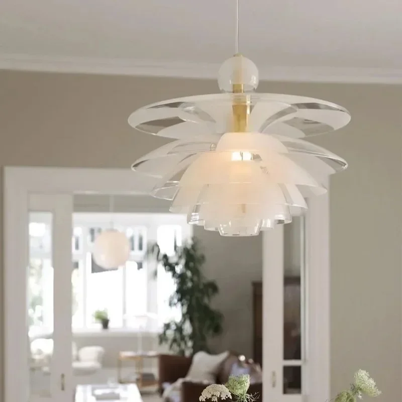 

Modern Danish Designer Art Glass LED Ceiling Pendant Hanging Chandelier for Living Dining Room Villa Indoor Lighting Decoration