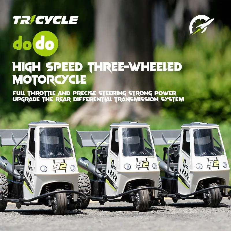 

S810 1/16 RC Car 2.4G Remote Control 25Km/H High Speed Three Wheel Emulation Awd On Road RC Motorcycle Electric Toy Gift for Boy