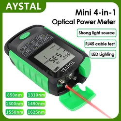 Mini 4 in 1 Multifunction Optical Fiber Power Meter Visual Fault Locator Network Cable Test Optic Tester 5km 15km 30 KM VFL