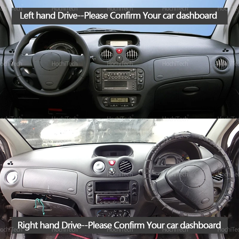 Dashboard Cover Pad Car Liner Anti-UV Mat Sunshade Dashmat Carpet Dash for Citroen C2 2003 2004 2005 2006 2007 2008 2009