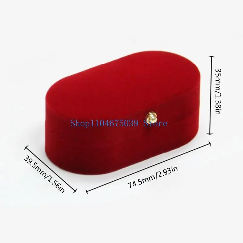 5ASD تخزين خاتم الزفاف لمنظم الحالات لعيد الميلاد للذكرى السنوية #6