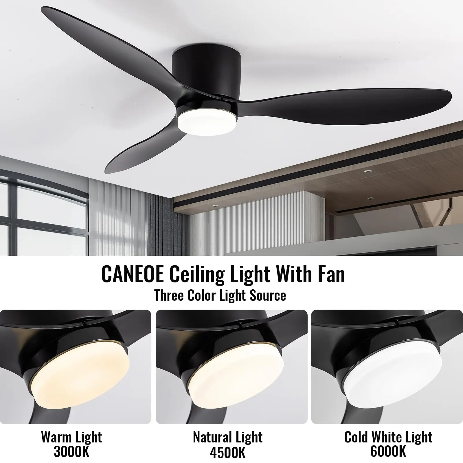 IRALAN Modern Led Ceiling Fan With Light DC Motor 6 Speeds Fans Low Floor Loft Remote Control Lux&vitae  Ceiling Lamps Fan