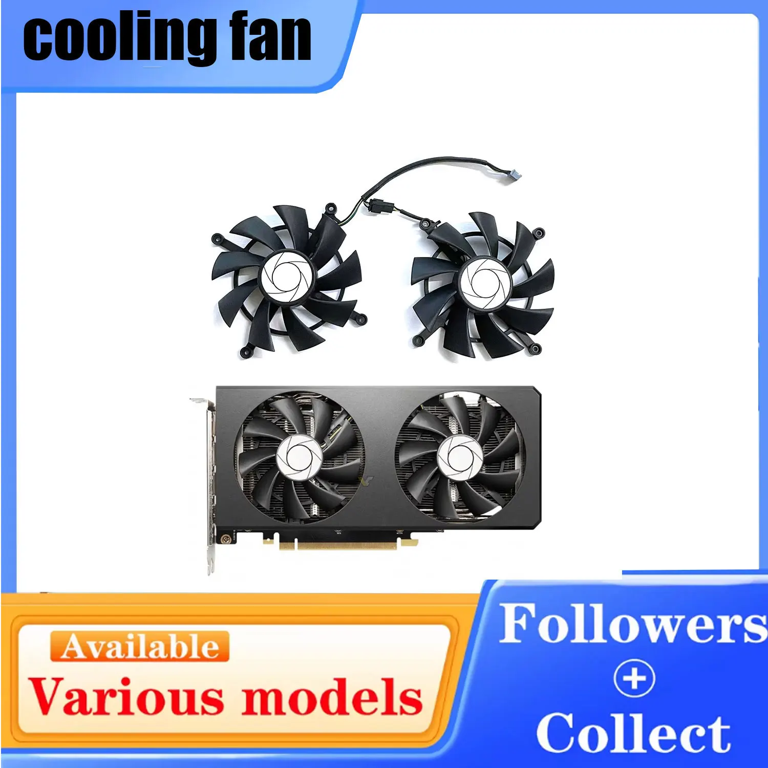 Cooling fan HA9015H12SC-Z 85MM 4PIN RTX 3060TI GPU fan for MSI GeForce RTX 3070 3060Ti dual fan graphics card