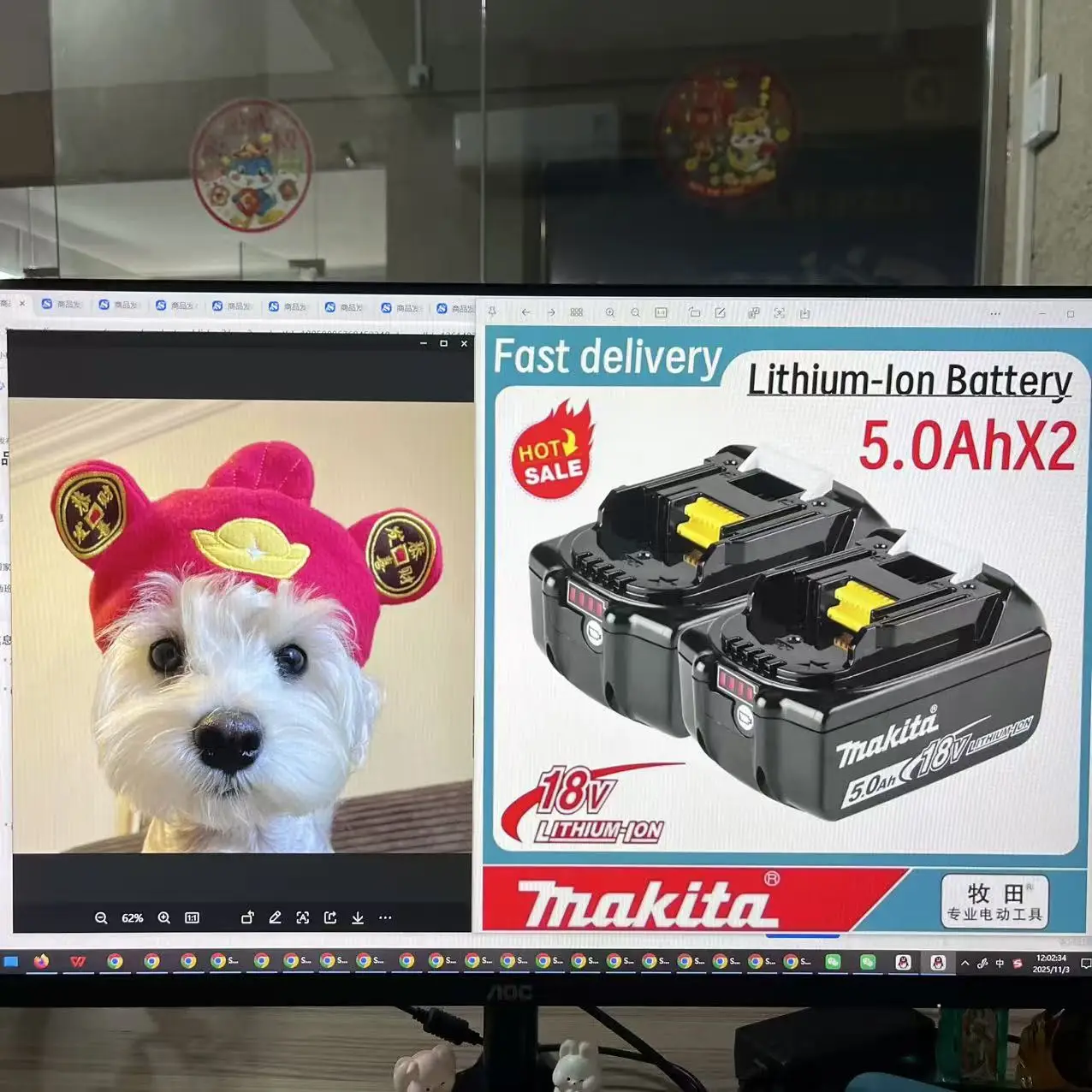 

Makita 18V 5.0Ah Rechargeable Lithium 5000mah Battery with LED Indicator High Capacity for Makita Cordles Power Tool Battery