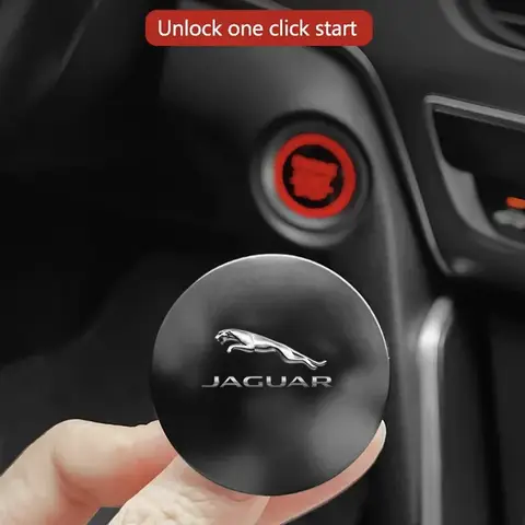 Jaguar XF XE XJ XJ8 X351 F Pace X Type F Type 목걸이 용 자동차 열쇠가없는 원 클릭 시작 중지 푸시 버튼 엔진 점화 스위치