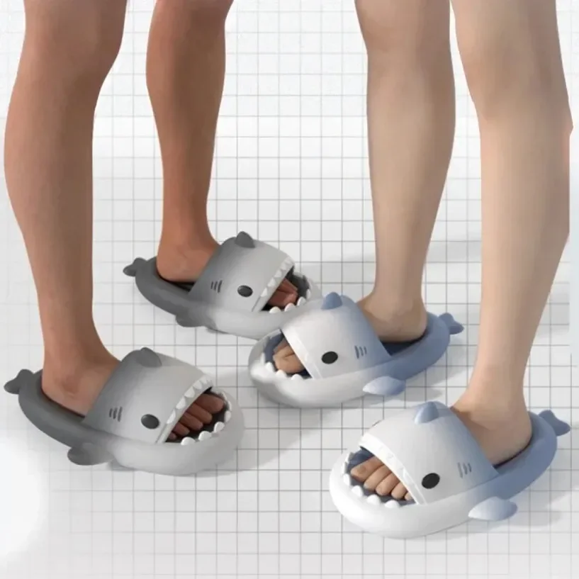 Shark Clapper Slippers Cloud Women Slides Summer Beach Indoor Sandal Men Male Flip Flops Home Shoe platform Animal Ladies Female