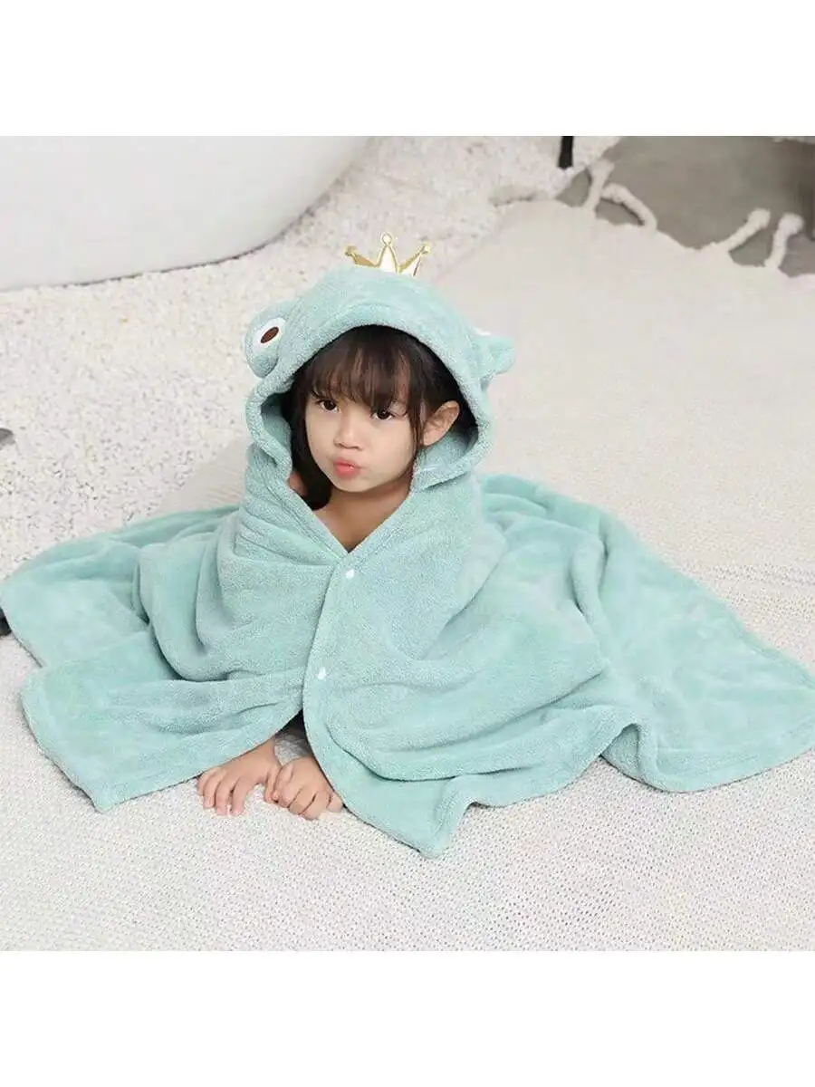 1 pack cartoon hooded children bath towel baby cloak bath towel bathrobe bathroom bath bedroom home robe beach bath towel availa