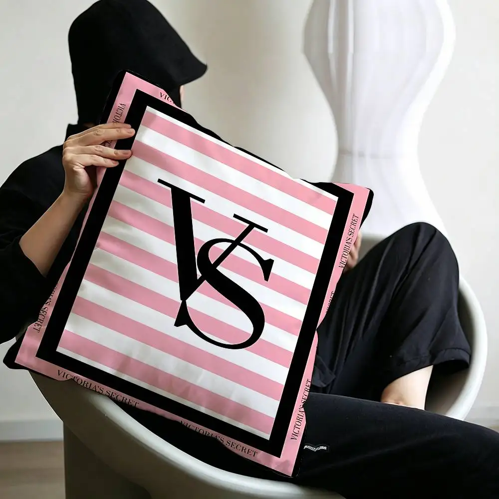 Classic Logo V-VictoriaS S-Secret Pillow Cushion Cover Pillowcase Living Room Sofa Home Decor Customized