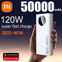 Xiaomi 120W Fast Charging 50000mAh Portable Power Bank Mobile Phone Accessory External Battery Compatible with iPhone Samsung