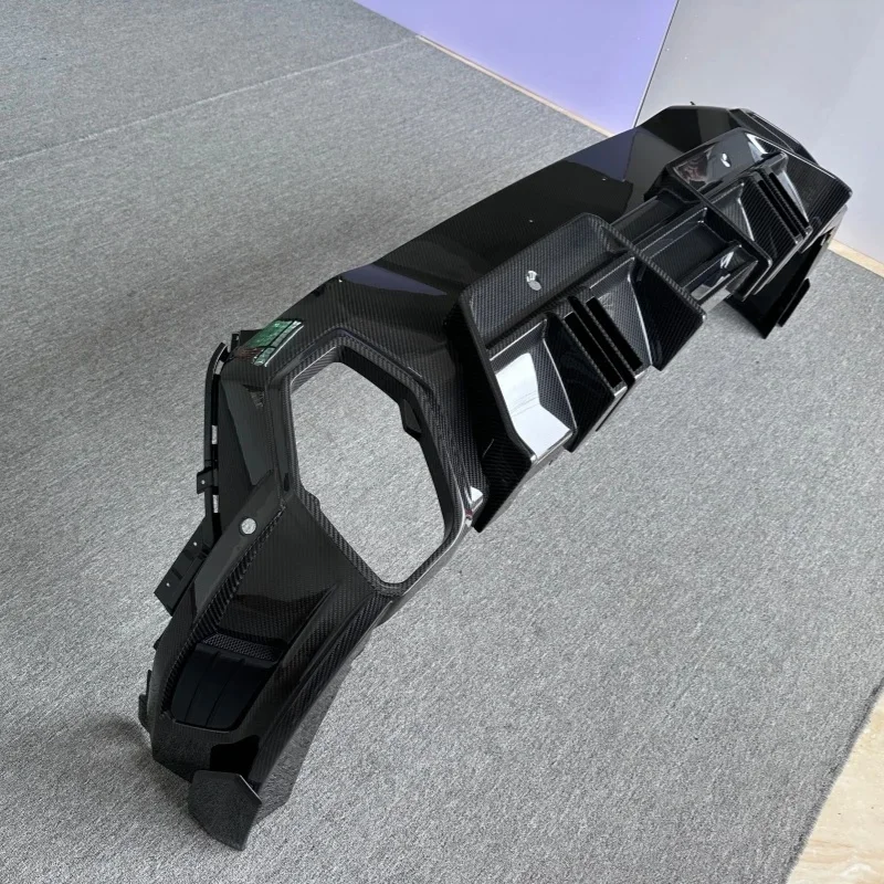 For BMW XM Modified LD Style Dry Carbon Fiber Lip Body Rear Diffuser Car Small Surround Kit