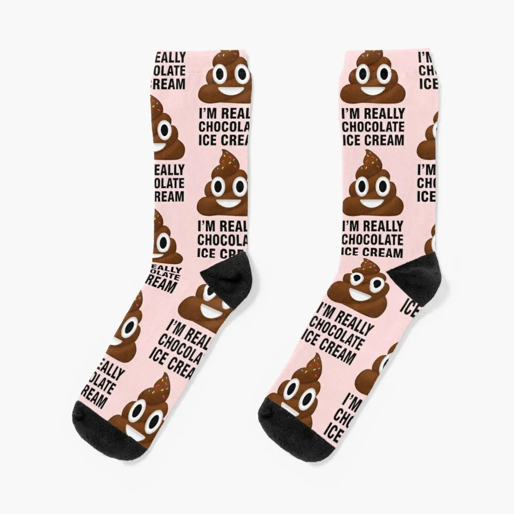 

I'm Really Chocolate Ice CreamSocks Sports Stockings Man Men Cycling Socks