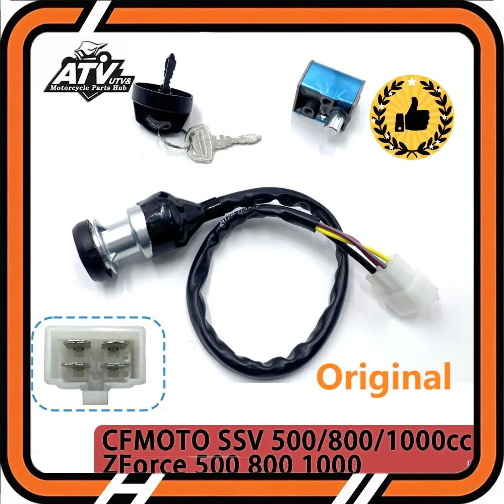 

Оригинальный комплект замка, переключатель зажигания в сборе для CFMOTO Zforce 800 1000 ZF800 Trail UTV, замок в сборе, ключ зажигания 7000-011000-1000