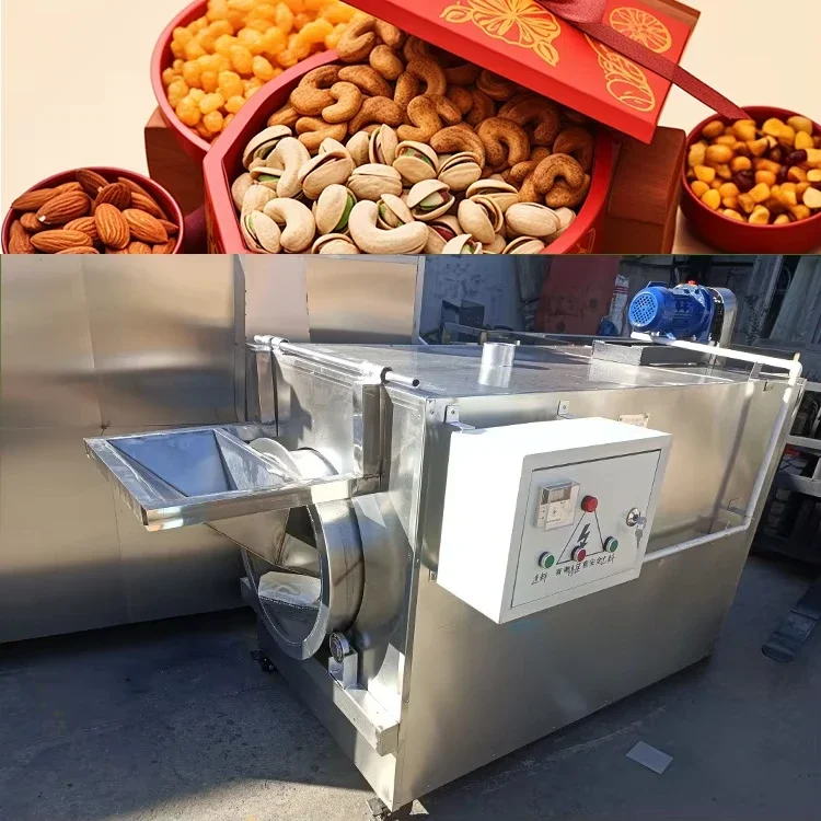 Small Nut Roasting Machinery Hot Air Coffee Roaster Machine Roasted and Salted Peanut Making Machine