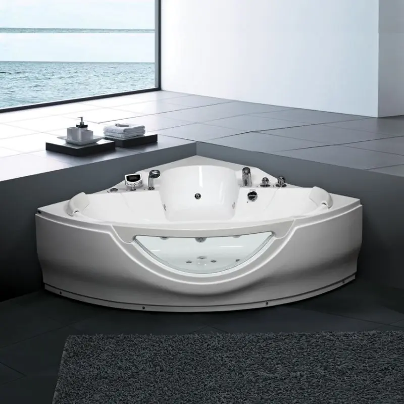 USA SPA Whirlpool Acrylic Transparent Freestanding Glass Bathtub Vpools Massage Function Cool-Down New Hottube Outdoor Bathroom