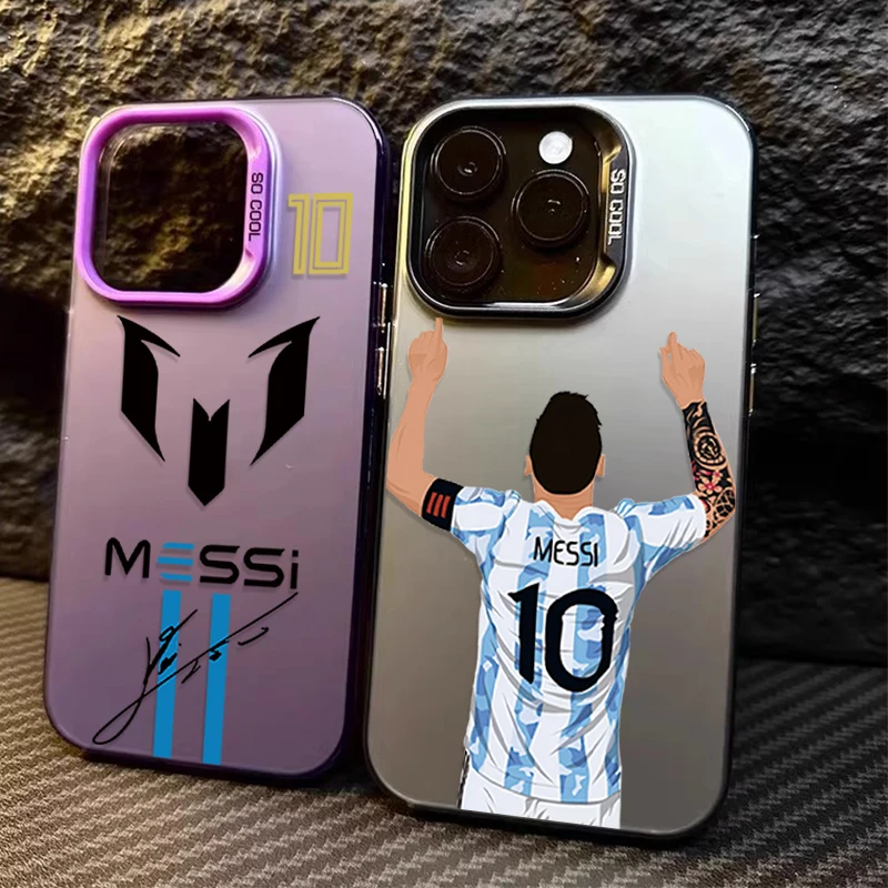 Football C-CR7 M-messi Matte Case for Samsung Galaxy S24 S23 S22 S21 Ultra Plus FE A54 A34 A24 A14 A73 A53 A33 5G Note 20