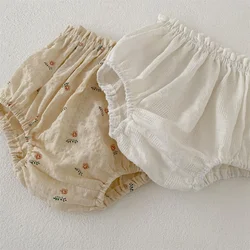 Weiche atmungsaktive Baby Mädchen Blumen blüher süße Jungen Baumwolle Brot Shorts Neugeborene Sommer hose bebes Kleidung 0-24m