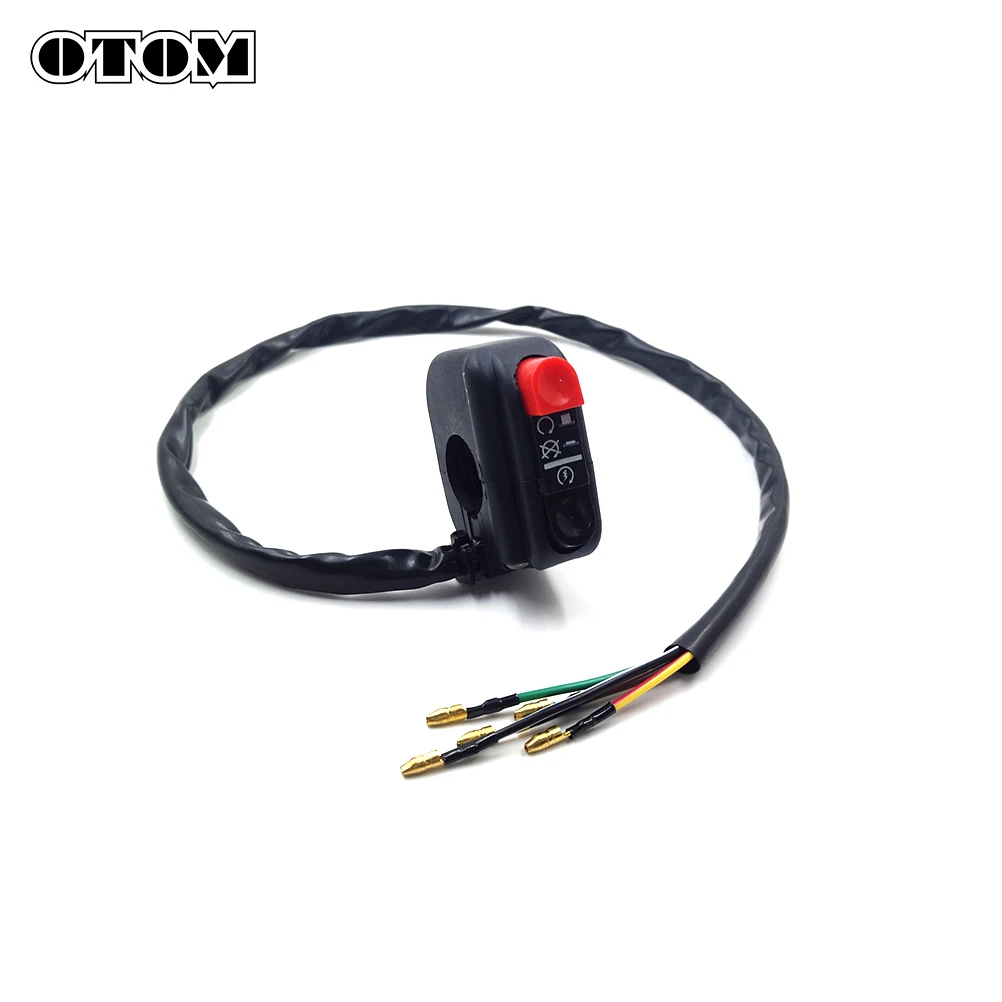 OTOM Motocross Universal Start Flameout Switch Emergency Handlebar ON OFF Engine Button For KTM HONDA YZF KXF RMZ ATV UTV Parts