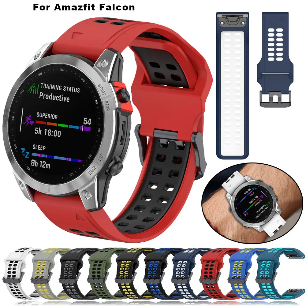 

Watch Strap For Huami Amazfit Falcon Soft Silicone Wrist Band Breathable Bracelet SmartWatch Watchband Quick Fit