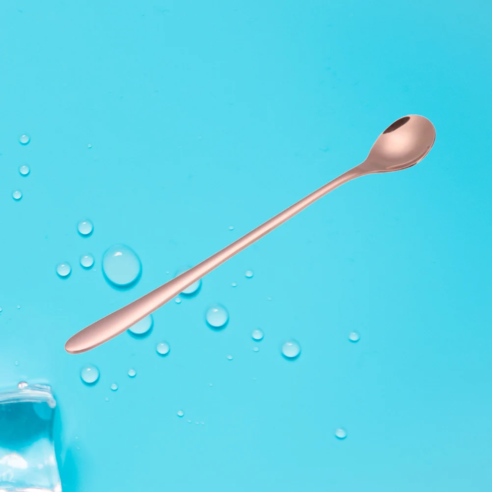

1pc Coffee Spoon Bar Stirring Spoon Drinking Straw Spoon Tea Stainless Steel Milk Coffee Stirring Kitchen Bar Accessory(