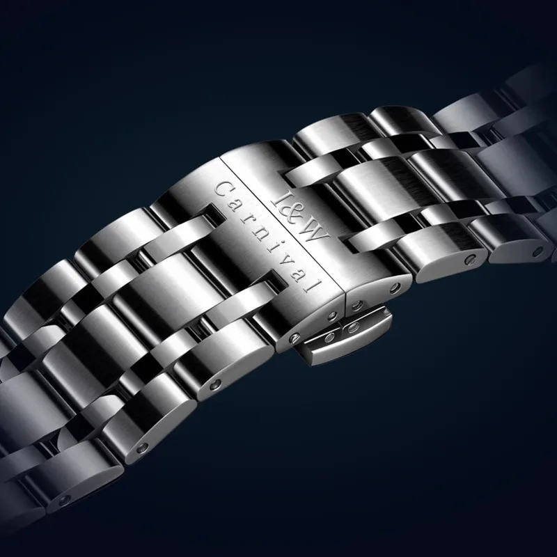 CARNIVAL Brand Mechanical Watches Luxury Sapphire Calendar NH36 Movement Automatic Wrist Watches Waterproof for Men Reloj Hombre - Image 5