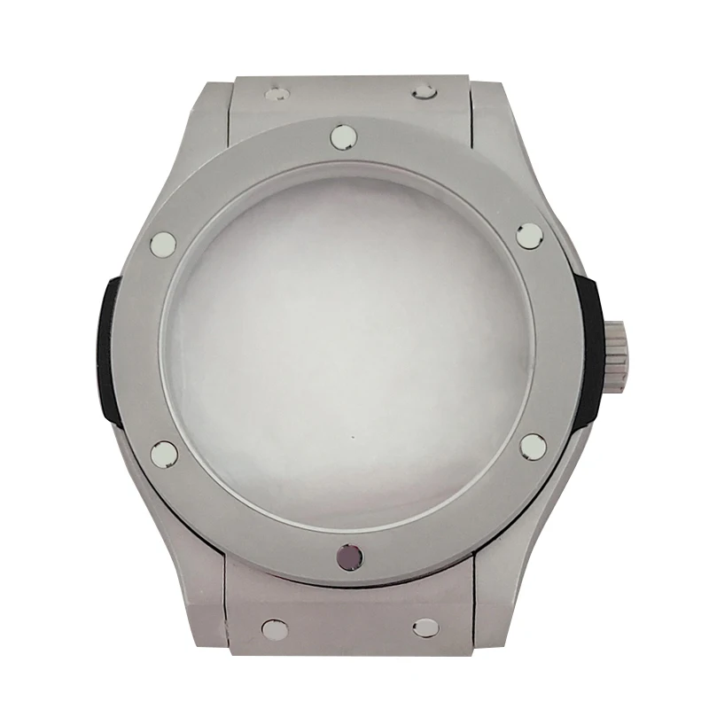 Stainless steel case Classic styling style hands and dial fit for 8200 movement watchmaker DIY repair