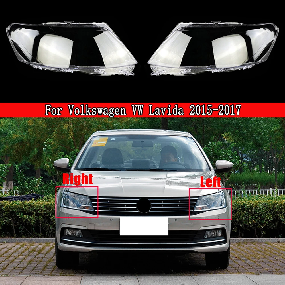 

Для Volkswagen VW Lavida 2015 2016 2017, крышка фары, прозрачная линза из плексигласа, замена оригинального абажура