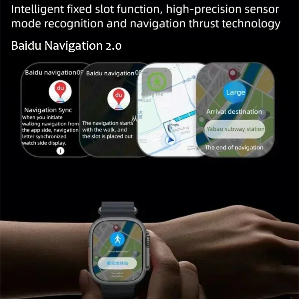 2025 H16 Dultra AMOLED ساعة ذكية للرجال والنساء ساعات رياضية 1 جيجابايت ROM الموسيقى المحلية NFC البوصلة الأسهم ساعة ذكية لنظام أندرويد IOS