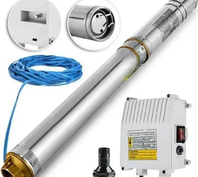 Stainless Steel Submersible Deep Well Pump Farmland Irrigation High Lift Large Flow Water Pump