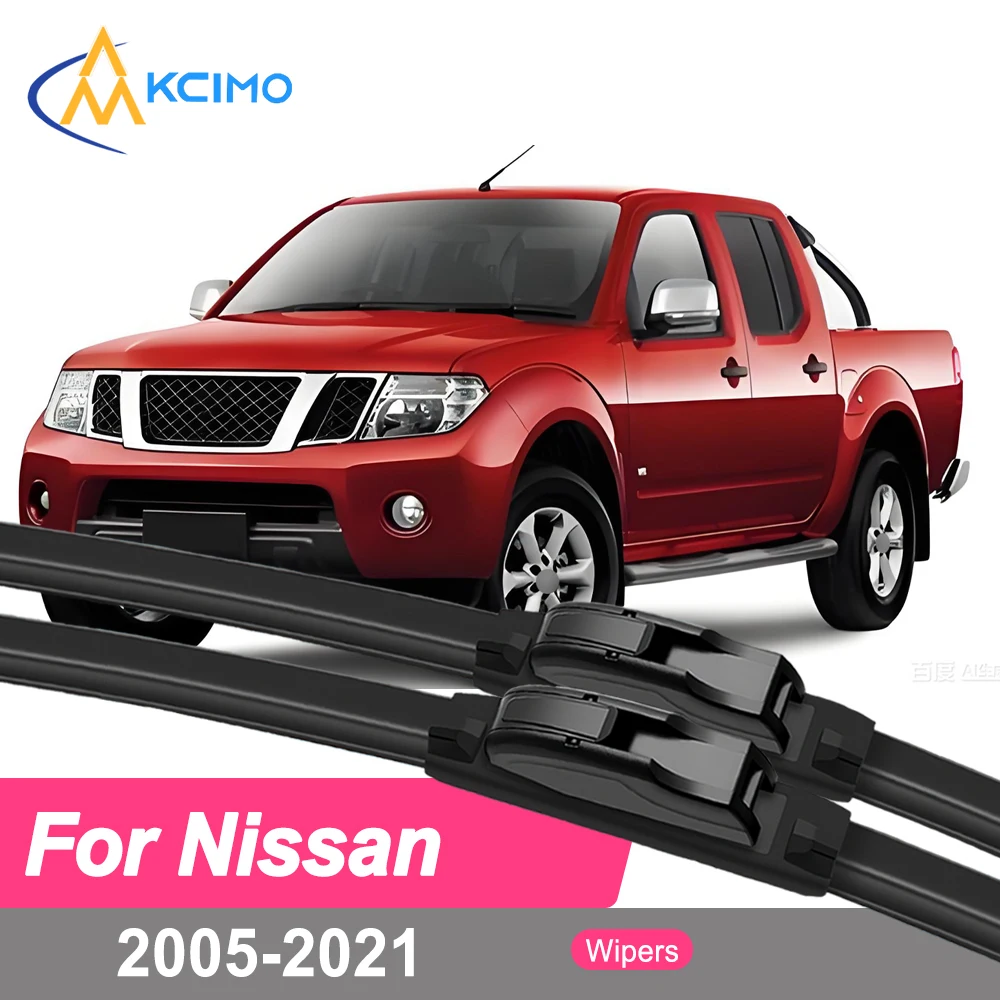 

Premium Rubber Durable Silent Windshield Wiper Blades 2pcs for Nissan Navara D40 2005-2021 Frontier Navara Equator ALTV